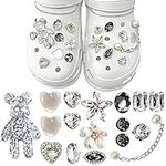 DKDDSSS Shoe Charms, Crystal Diamond Shoe Accessories, Bling Chain Charms for Clog, Fashion Crystal Diamond Charms, DIY Clog Sandals Croc Accessories, for Women Girl Gifts