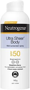 Neutrogena Ultra Sheer Body Mist sunscreen SPF50 140g