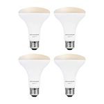 Sylvania WiFi LED Smart Light Bulb, 65W Equivalent Dimmable Soft White BR30, Compatible with Alexa and Google Home Only - 4 Pack (75689)