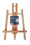 BRUSTRO Artist's Tabletop A-Frame Wooden Easel | Size - 12 inch, Canvas Holds Upto 9.8 inch | Portable, Multifunctional, Adjustable Legs, Foldable | Drawing, Sketching, Painting, Menu Display