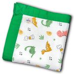 LazyToddler® - 100% Cotton 6 Layer Super Soft Muslin Blanket for Kids Baby Infants Size - 100cm x100 cm 0-4 Years (Dino Print)