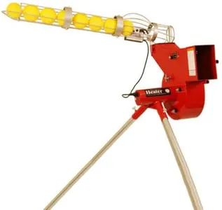 Heater Sports Combo Pitching Machine with Auto Ball Feeder - Versatile Pitching Machine for Baseball and Softball, Adjustable Speed and Angle, Ideal for Practice and Training