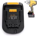 ZDTZAN Battery Adapter MIL18DL for Milwaukee M18 18V Battery to Dewalt 20V Lithium-ion Battery Tools, Convert Milwaukee M18 Battery to Dewalt 20V Tools Use
