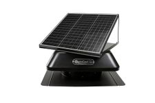 QuietCool 40 Watt Solar Powered Roof Mount Attic Fan