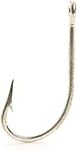 Mustad Classic Forged Duratin Tarpon Hook with Extra Short Shank (Pack of 100), 1/0