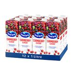 Ocean Spray Classic Cranberry Juice Drink, 1L Carton (12-Pack)