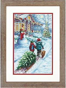 Dimensions 70-08960 Counted Cross Stitch Kit, Christmas Tradition, 14 Count White Aida Cloth, 9" x 14"