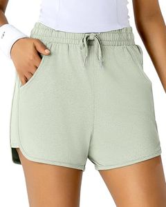 Leapstride Running Shorts for Women Athletic Lightweight Shorts-Gym Workout Hiking Active Casual with Pockets