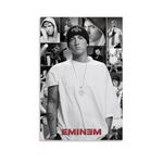 Liluogue Rapper Eminem Music Canvas Poster Music Posters for Room Aesthetic Canvas Wall Art Bedroom Decor12x18inch(30x45cm)