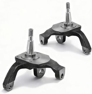 2-1/2" Drop Spindles, Lowering Knuckle For 66-76 VW Bug/Beetle, For Ball Joint & Link Pin Drum Brake Front Ends, Compatible with 1966-1976 Volkswagen Beetle, # 22-2859