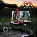 The Gifted Stationary 2025 Square Wall Calendar, Wine, 16-Month Food Theme Hanging Calendar with 180 Reminder Stickers, Month Planner for Home, or Creative Spaces, 12x12 In