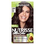 Garnier Nutrisse Ultra Color, Permanent Hair Dye, Vibrant Long-Lasting Colour, Vegan Formula, Nourished Hair, Protects Hair Against Dryness, 400 Dark Brown, 1 Application, Packaging May Vary