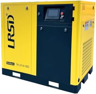50HP Industrial Rotary Screw Air Compressor, 460V/60Hz/3Phase Heavy Duty Screw Compressor &228CFM/125PSI Commercial Air Compressed System