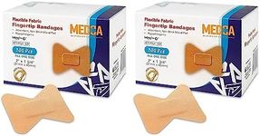 Flexible Fabric Bandages - Flex Fabric Adhesive Bandages Finger-Tip Bandages for Finger Care and to Protect Wounds from Infection - (200 Count)