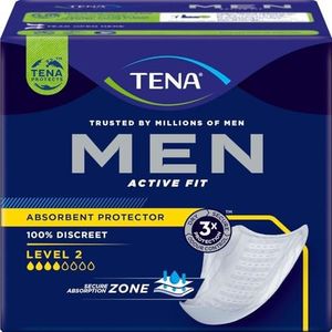 Tena For Men Level 2 Absorbent Protector Pads, 10 Pads (Pack of 1)