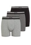 Jockey Cotton Stretch Boxer Trunk 3Pack, XL, Black Stripe