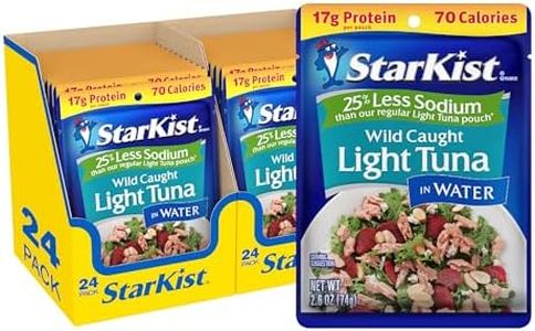 StarKist Reduced Sodium Chunk Light Tuna In Water, 2.6 Oz, Pack of 24