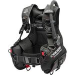 Cressi Start Pro, New B.C.D Unisex Buoyancy Compensator - Cressi Since 1946,Black,XXS