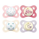 MAM Day & Night Pacifiers, Glow in The Dark Pacifier for Breastfed Babies, 0-6 Months, Girl