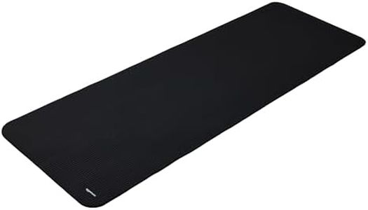 Amazon Basics - tappetino da yoga, antiscivolo, extra spesso, per esercizi di pilates, 183 x 61 x 1 cm, Nero