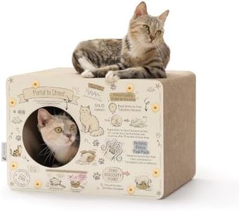 Carrie & Koccha Cardboard Cat Scratcher House for Indoor Cats - Science