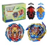 Netoke Bey Gyro Blade Burst Turbo Set, 4D Metal Fusion Combat Gyro, With Battling Top Launcher, Gift Sets,(B-163+B-173-1)