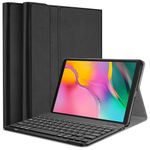 YMXuan Keyboard Case for Samsung Galaxy Tab A 10.1" 2019[SM-T510/T515/T517], Detachable Wireless Keyboard,Multi-Angles Stand,Atuo Wake/Sleep for Galaxy Tab A 10.1 Inch (Black)