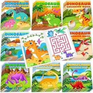 24 Pieces Dinosaur Mini Coloring Books for Kids Party Favors Dino Drawing Activity Book Bulk Small Coloring Book for Boys Girls Birthday Gift Jurassic Party Goodie Bag Stuffer Classroom Supplies