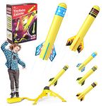 Jasonwell Toy Rocket Launcher for Kids Sturdy Launch Toys Fun Outdoor Toy for Kids Gift for Boys and Girls Age 5 6 7 8 9 10 Years Old with 6 Foam Rockets