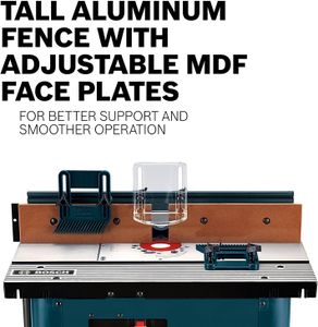 BOSCH Router Table RA1181 – Aluminum Top, Benchtop Woodworking