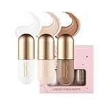 3 Pack Bronzer Contour & Highlighter & Concealer Makeup Set Highly Pigmented Long Lasting Bronzer Contour Wand Waterproof Smooth Natural Highlighters Concealer Bronzer Makeup Gift For Women