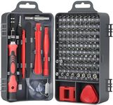 JIFFIX Screw Driver Tool Set Kit, Tool Kit, 115 in 1 Screwdriver Set, Electronics Magnetic Repair Tool Kit with Case for Repair Computer, iPhone, PC, Laptop, Game Console, Watch, Glass(Multicolor)