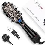 One-Step Hair Dryer Brush, PARWIN PRO BEAUTY Blow Dry Hair Brush, 4 in 1 Hot Brushes for Hair Styling, Drying, Volumizing, Straighten, Negative Ion Care Hot Air Brush, 1000W