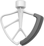 KITCHPOWER 4.5-5 Quart Flex Edge Beater for KitchenAid Tilt-Head Stand Mixers White