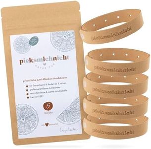 pieksmichnicht Pflanzliche Anti-Mücken Armbänder Mückenschutz Insektenschutz für Kinder und Erwachsene Outdoor Camping Mosquito DEET frei