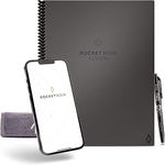 Rocketbook Fusion Smart Reusable Notebook - Calendar, To-Do Lists, and Note Template Pages with 1 Pilot Frixion Pen & 1 Microfiber Cloth Included - Deep Space Gray Cover, Letter Size (8.5" x 11")