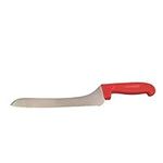 Offset Bread Knife Cozzini Cutlery Imports 9 in. Blade - Choose Your Color - Home and Commercial Kitchen (Red)