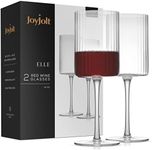 JoyJolt Fluted Wine Glasses – ELLE 