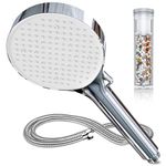 Magichome Hard Water Filter Shower Head and Hose 1.5m, 6 Modes High Pressure Filter Shower Head for Residual Chlorine Removal, Ideal for Dry Skin & Hair Care