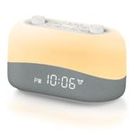 Dreamegg White Noise Machine - Sound Machine Alarm Clock with 29 Soothing Sounds, 0-100% Dimmable, White Noise Sound Machine with 3 Alarm Sounds & Snooze, Digital Alarm Clock for Heavy Sleepers Adults