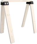 POWERTEC Sawhorse Brackets, Set of 2 Saw Horse Brackets w/ 500Lbs Capacity, Heavy Duty Brackets for Use with 2x4 Lumber, Construction Tools for Carpenter, Contractors (71026V)