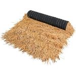 XLX Turf Firproof Synthetic Thatch Straw Grass Roof, Mexican Yellow Artificial Palm Thach Rolls for Tiki Bar Hut, Patio, Duck Boat Blinds, Party, Garden Decor, Palapa Thatch Roofing, 15.74" x 4'