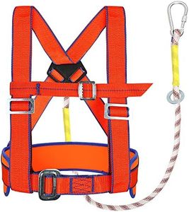 TRSMIMA Safety Harness Fall Protection - Half-Body Roofing Harness kit with 6 ft Lanyard and Padded Shoulder - OSHA/ANSI Compliant