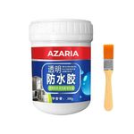 Azaria Crack Seal Glue 300gm with Brush Transparent Waterproof Glue for Roof Leakage Crack Seal Agent Roof Water Leakage Solution Water Proof Glue Transparent Glue Waterproofing for Pipe Wall Tiles