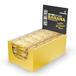 Getbuzzing Nut Free Oat Flapjack - Healthy Snack & Energy Bars - Running, Gym, Cycling Energy - Made in The UK - Banana Pack of 20