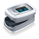 Beurer PO30 Pulse Oximeter, Blood Oxygen Saturation & Heart Rate Monitor, 5 Years Warranty - Grey