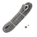 WARN 104232 Service Part-Wire Winch Rope Replacement Kit, Fits: VR EVO Winches-3/8 x 90'