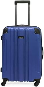 Kenneth Cole REACTION Out of Bounds Lightweight Hardshell 4-Wheel Spinner Luggage, Cobalt Blue, 24-Inch Checked, Out of Bounds