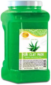 SPA REDI - Clay Mask, Aloe Vera, 128 Oz - Pedicure and Body Deep Cleansing, Skin Pore Purifying, Detoxifying and Hydrating - Natural Bentonite Clay, Infused with, Amino Acids