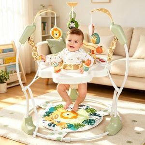 Otrolepota Baby Activity Center, Infant Jumpers and Bouncers with Music, Lights, Infant Toys, 360°Rotating Seat, 3 Adjustable Heights, Baby Play and Learning Center for 6+ Months
